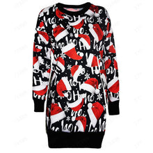Load image into Gallery viewer, Paty Women Dress Autumn Christmas Printed Long 2020